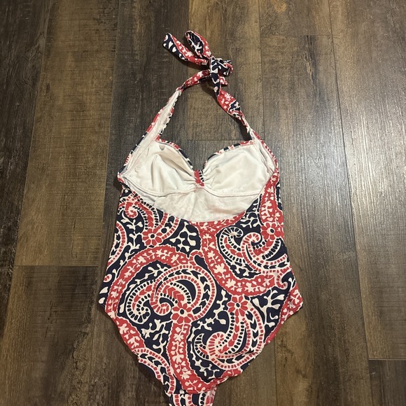 Tommy Hilfiger Halter One Piece Swimsuit With Matching Swim Shorts Large - Picture 4 of 11